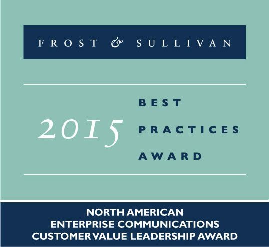 Frost & Sullivan 2015最佳实践奖