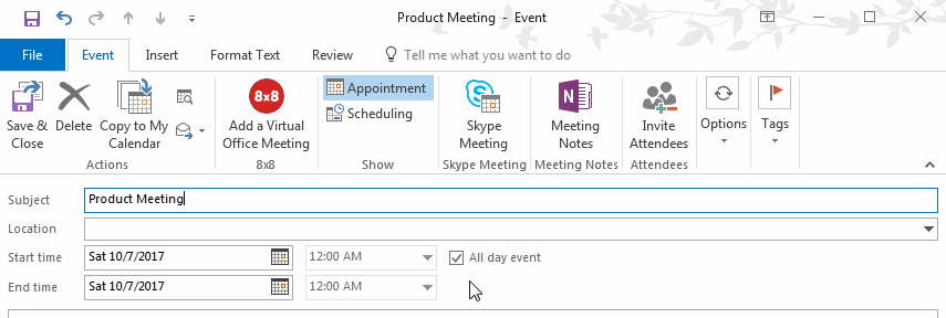 Meeting Event